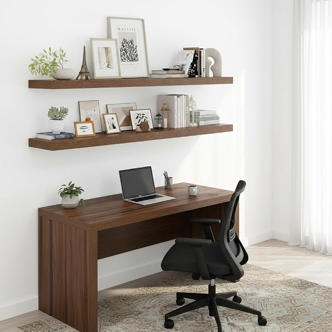 Vivelove Wide Floating Shelves for Wall 12 Inch Deep, 47.2" X 12" X 2" Floating - Image 2