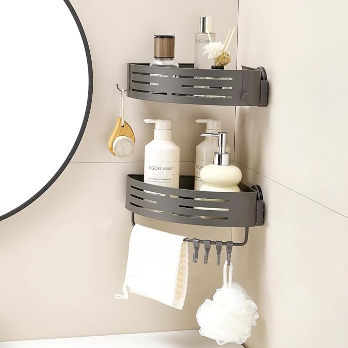 Suction Cup Shower Caddy Corner, Shower Storage Rack - Image 7
