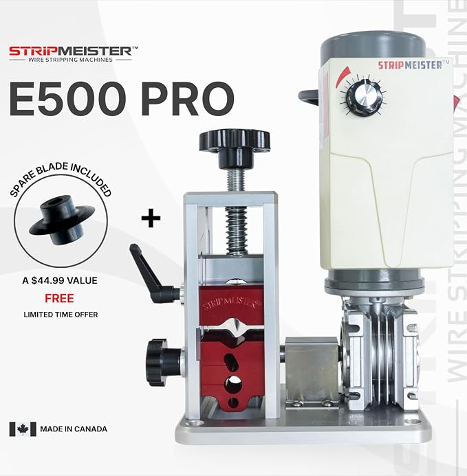 StripMeister E500 Pro Electric Automatic Wire Stripping Machine, Copper Wire - Image 2