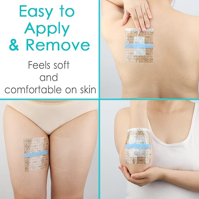 50Pcs Waterproof Shower Protector Bandage 4x4.7 inch - Image 4
