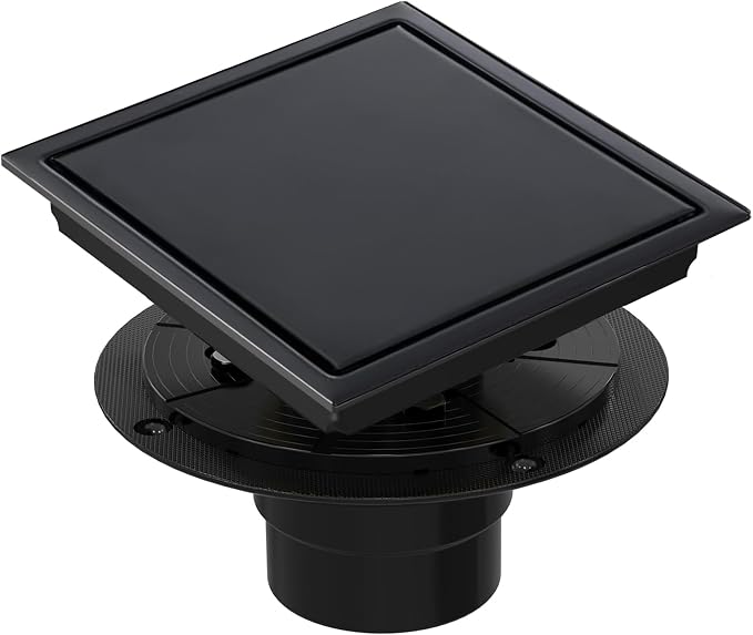 6 Inch Square Shower Floor Drain, Shower Drain Kit by Eblog