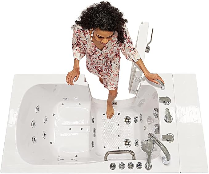 Ella Capri 30"x52" Acrylic Air and Hydro Massage Walk-In Bathtub - Image 4