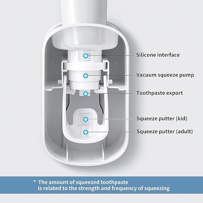 MOPMS Toothpaste Dispenser Wall Mounted - Image 6