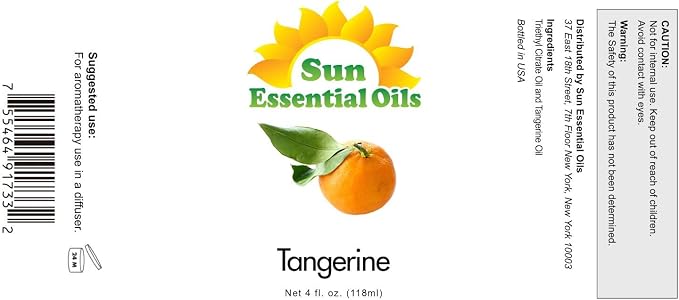 Sun Essential Oils Tangerine Essential Oil 4oz - Image 2