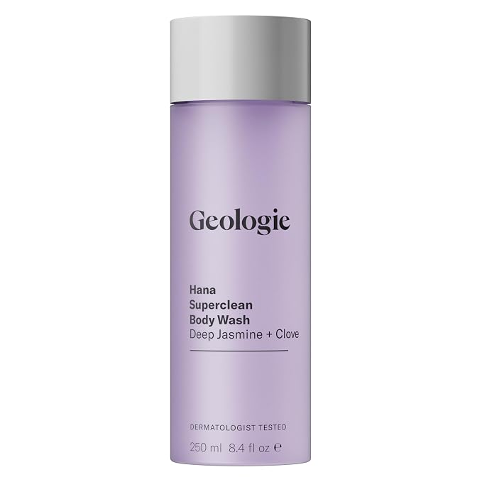 Geologie Hana Superclean Body Wash | Deep Cleansing Jasmine + Clove Shower Gel by Geologie
