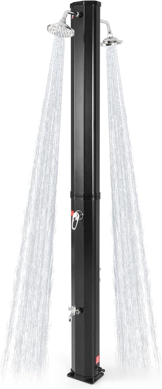 Goplus 9.3 Gallon Solar Heated Outdoor Shower, 7.2 FT Freestanding Garden Shower by Goplus