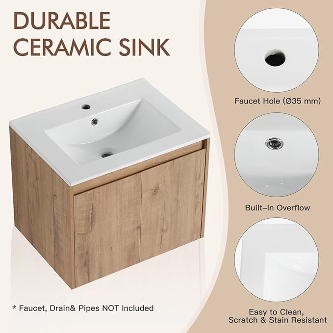 MORVANO 48" Bathroom Vanities Cabinet - Image 3