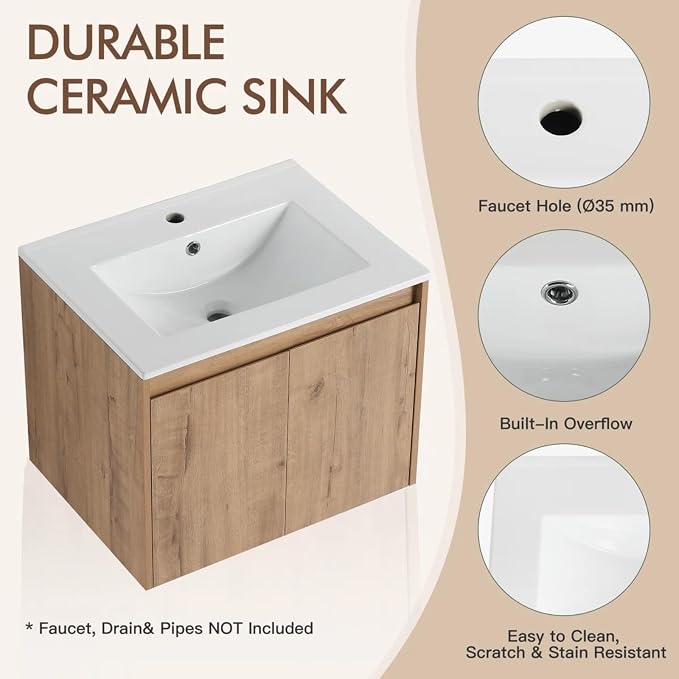 MORVANO 72" Bathroom Vanities Cabinet - Image 8