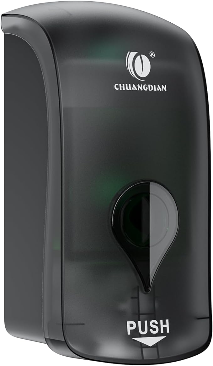 Foaming Hand Soap Dispenser, 35oz Manual Refillable Wall Mount Soap Dispenser by Chuangdian