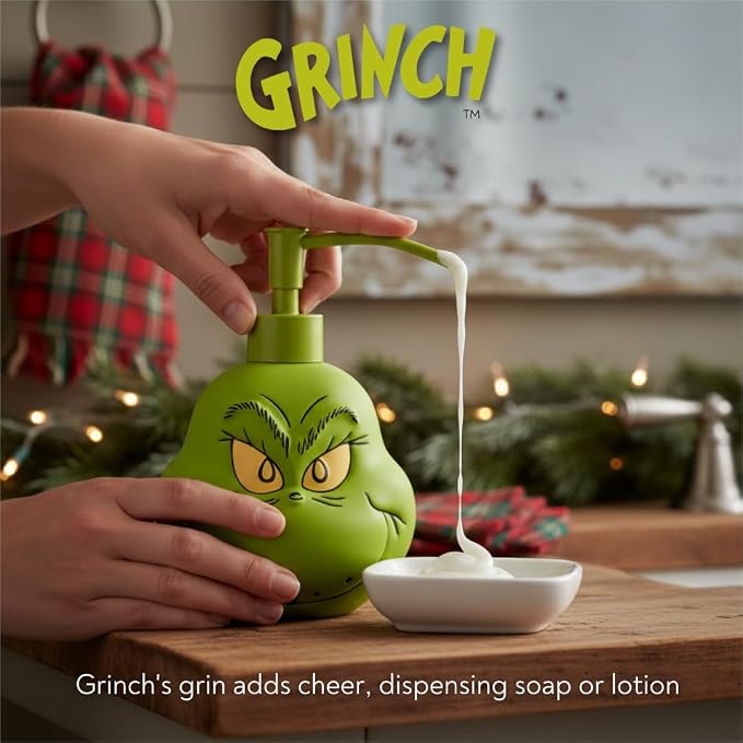Dr. Seuss The Grinch Holiday Christmas Soap/Lotion/Hand Sanitizer Resin Pump - Image 3