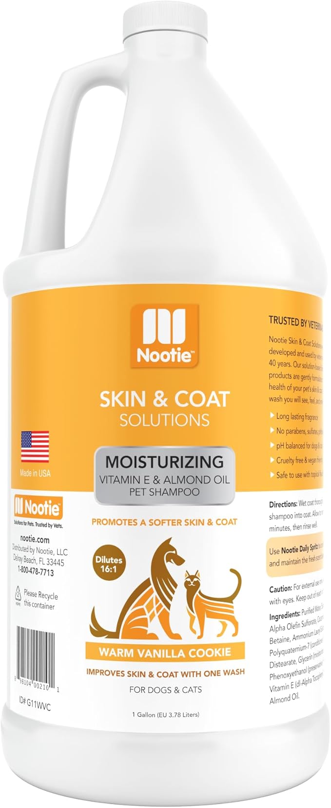 Nootie - Pet Shampoo for Sensitive Skin -�Revitalizes Dry Skin & Coat - Natural by Nootie