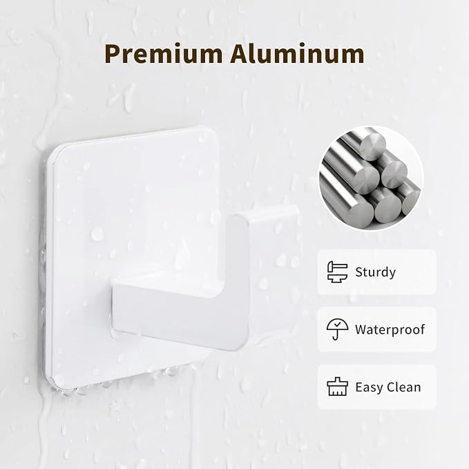 Square Self Adhesive Towel Hooks - Image 3