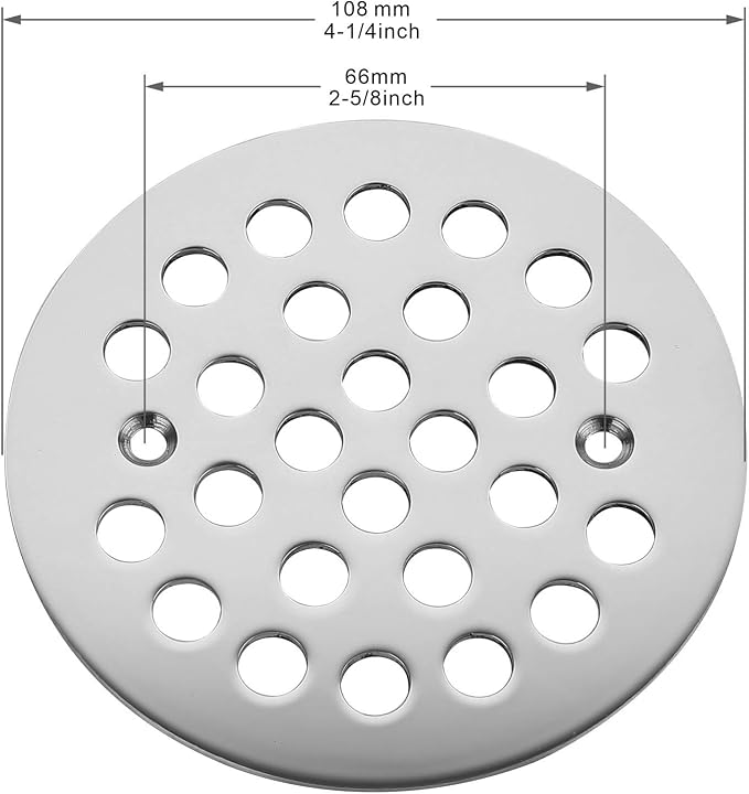 4-1/4Inch Screw-in Shower Strainer Drain Cover Replacement Floor Strainer Floor - Image 2