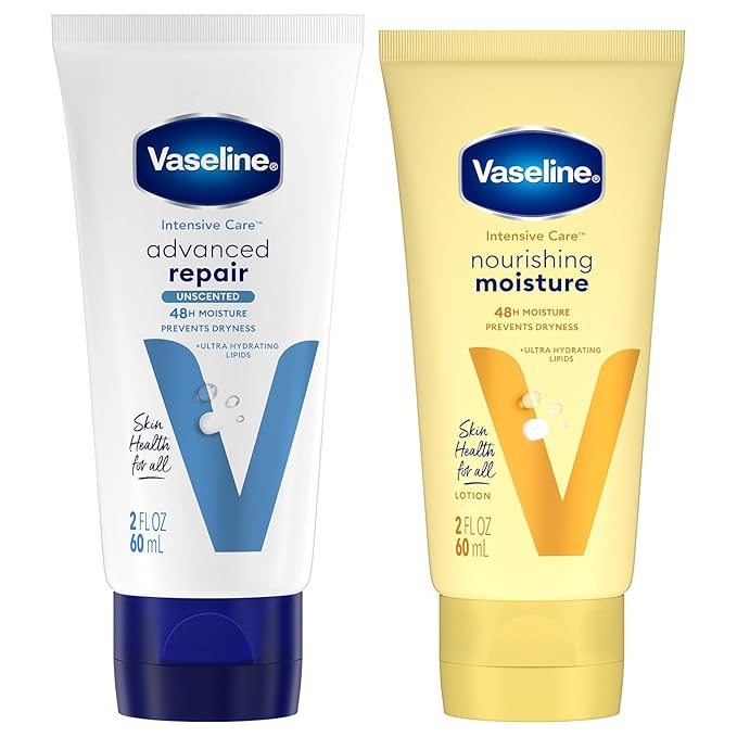 Vaseline Intensive Care Lotion Bundle – Advanced Repair Unscented Lotion & by Vaseline