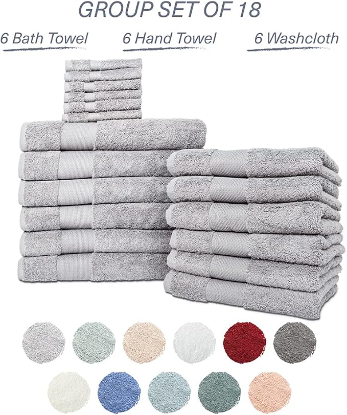Hencely 18-Piece Bath Towel Set - Image 7