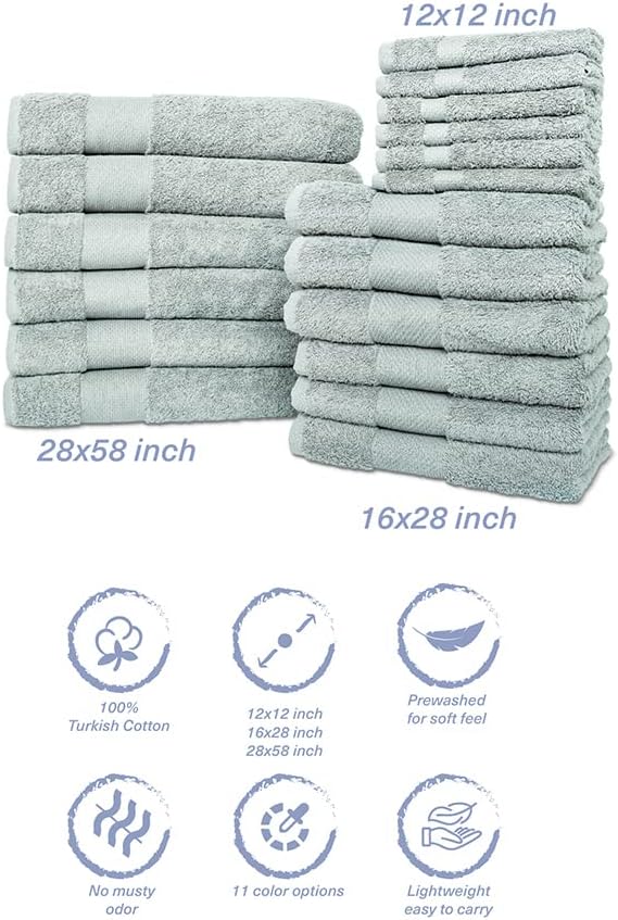 Hencely 18-Piece Bath Towel Set - Image 5