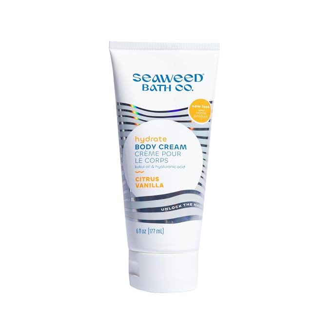 Seaweed Bath Co. Hydrate Body Cream, Citrus Vanilla Scent, 6 Ounce, Nourishing by TheSeaweedBathCo