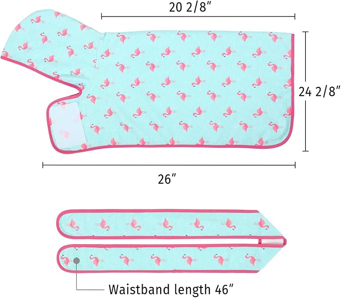 HDE Dog Bathrobe Super Absorbent Quick Drying Puppy Towel Wrap Coat Adjustable - Image 2