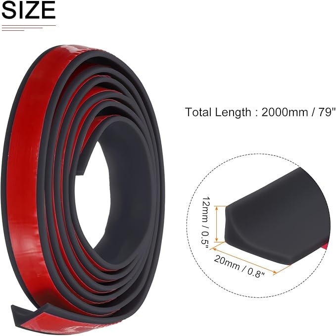 79"x0.8"x0.5" Collapsible Shower Barrier Stopper - Image 2