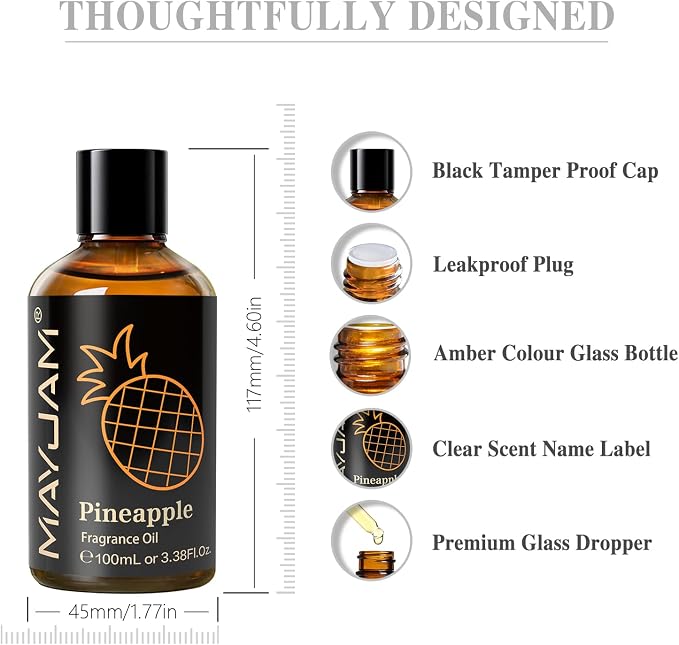 MAYJAM 100ML/3.38FL.OZ Pineapple Fragrance Oils - Image 7