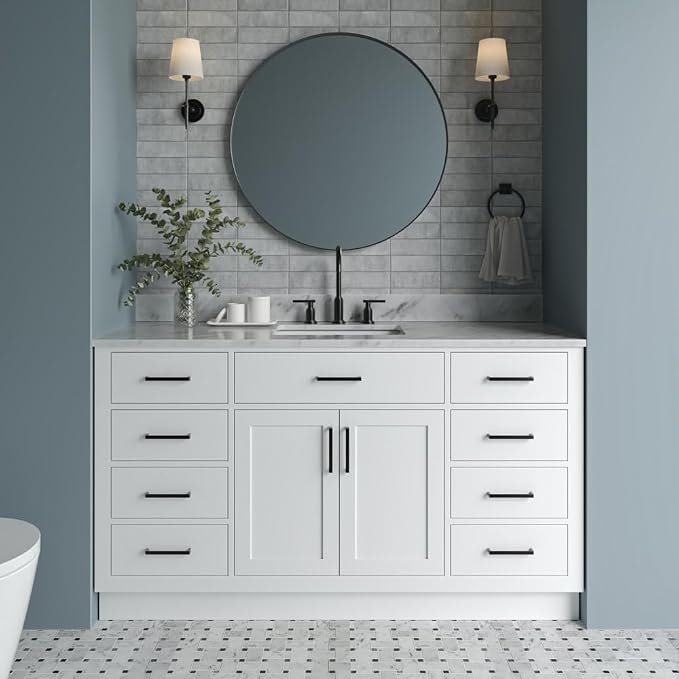 ARIEL Bathroom Vanity 61" White by Ariel