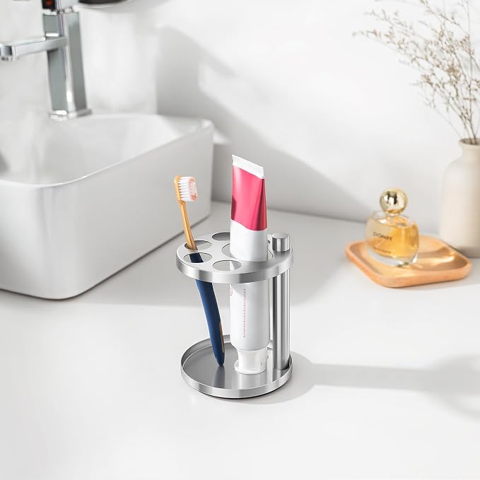 Stainless Toothbrush Holder Stand - Image 2