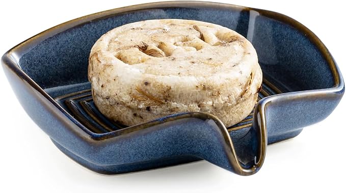 Ceramic Soap Dish, Bar Soap Holder by LAUCHUH