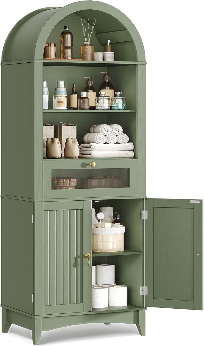 66" Tall Bathroom Storage Cabinet - Image 9