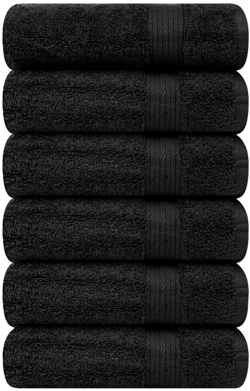 Ample Decor Hand Towels for Bathroom 18 X 28 Inch 600 GSM 100% Cotton, Soft - Image 4