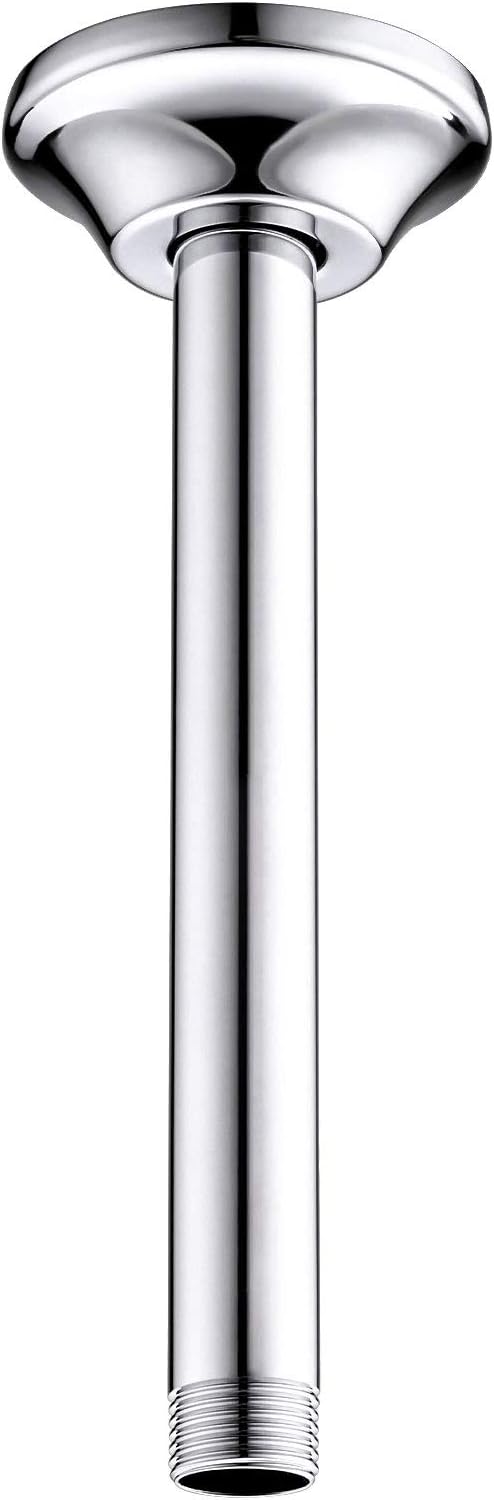 BESTILL 8 Inch Ceiling Mount Rain Shower Head Arm and Flange by BESTILL