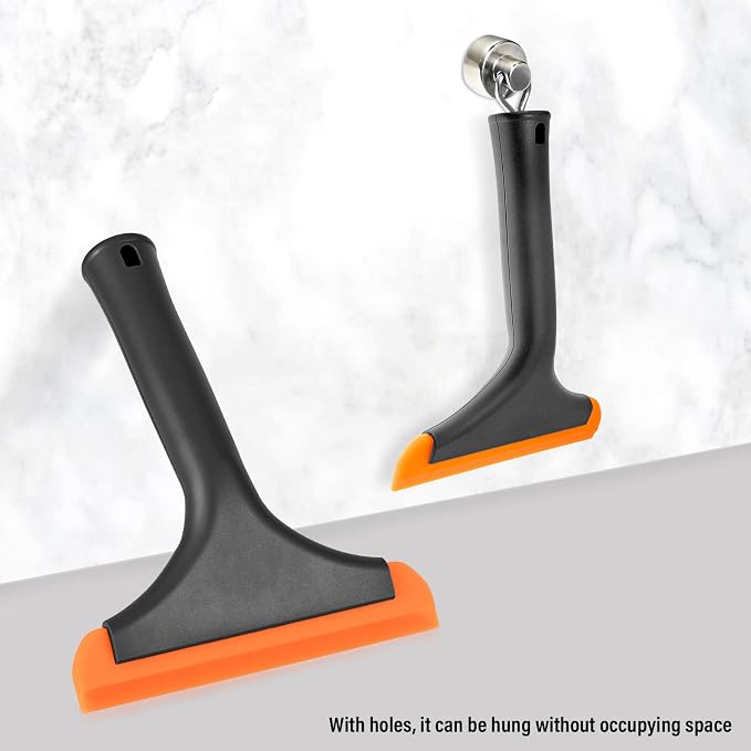 Gomake Small Silicone Squeegee Window Shower Squeegee Tool, Auto Water Blade - Image 4