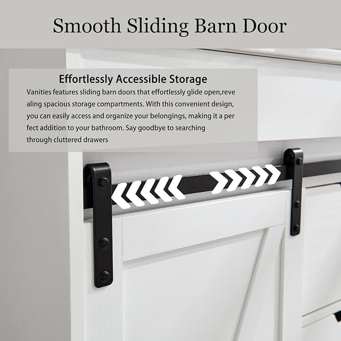 30" Farmhouse Bathroom Vanity - Image 6