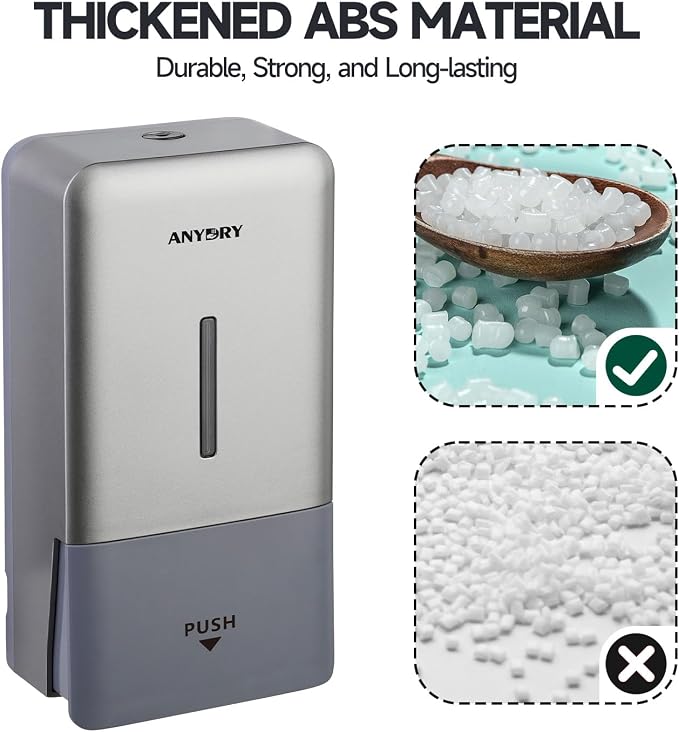 27oz Manual Wall Mounted Soap Dispenser, Use - Image 5
