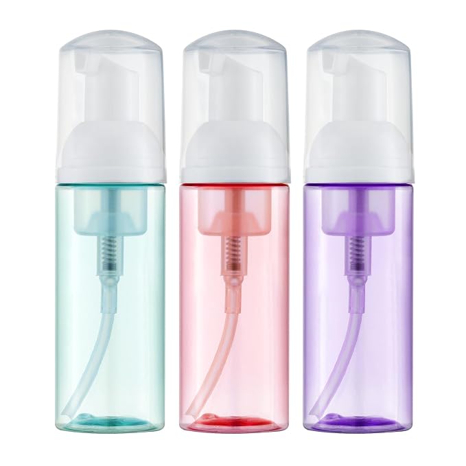 Tekson Soap Foam Bottle, Empty Travel Foaming Lash Shampoo by Tekson