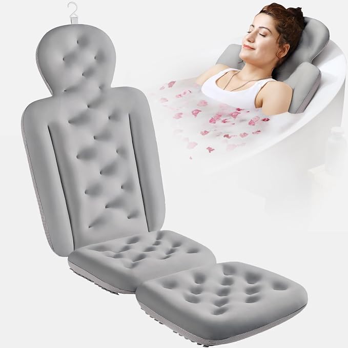 Full Body Bath Pillow for Bathtub, Thick Bathtub Cushion by VOXOR