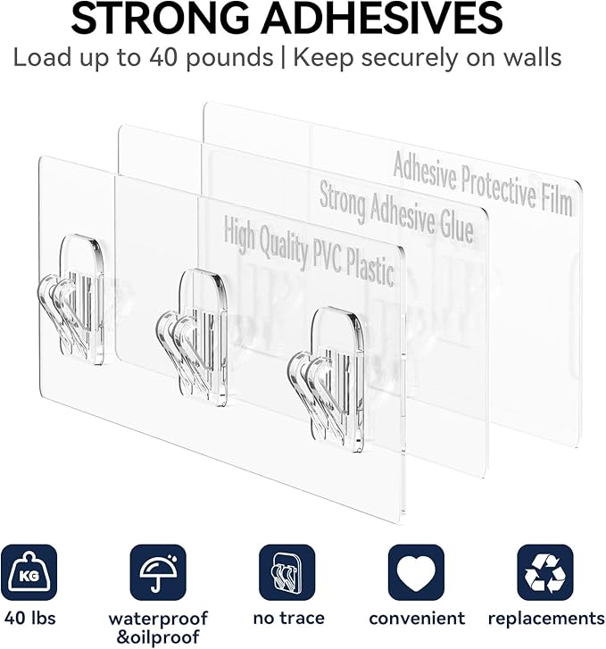 YASONIC Shower Caddy, Rustproof Shower Shelves - Image 7