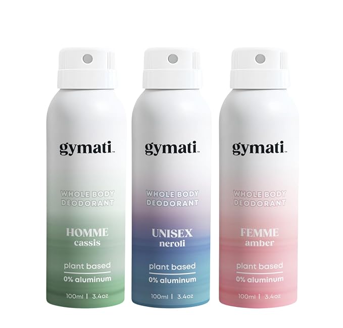 Gymati Fitness Body Deodorant Spray Aluminum Free by Gymati