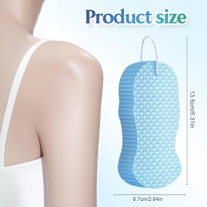 Magic Exfoliating Bath Sponge, 2025 Upgrade 3D Super Soft Exfoliating Bath - Image 2