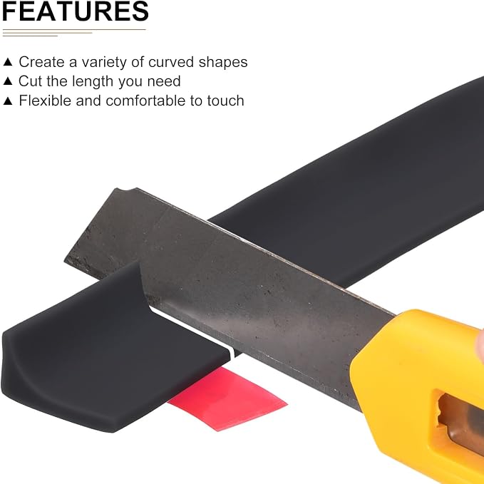 118"x0.8"x0.5" Collapsible Shower Barrier Stopper - Image 3