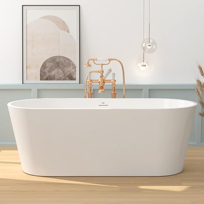 FerdY 67" Shangri-La Elite, Acrylic Freestanding Bathtub, Modern & Contemporary by FerdY