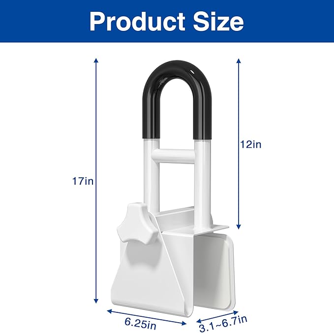 Bathtub Safety Rail: Shower Grab Bar Handle - Image 8
