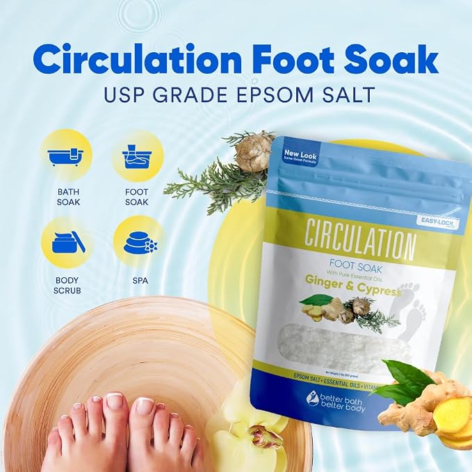 Circulation Foot Soak 32 Ounces Epsom Salt - Image 4