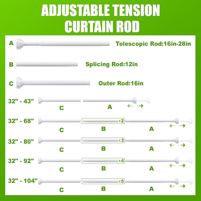 Ausemku Shower Curtain Rod - Image 6