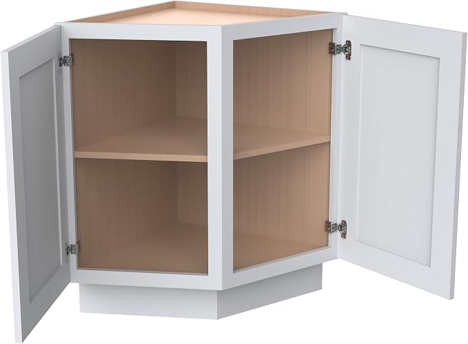 Corner Cabinet for Kitchen Bathroom, Solid Wood Frame - Image 7
