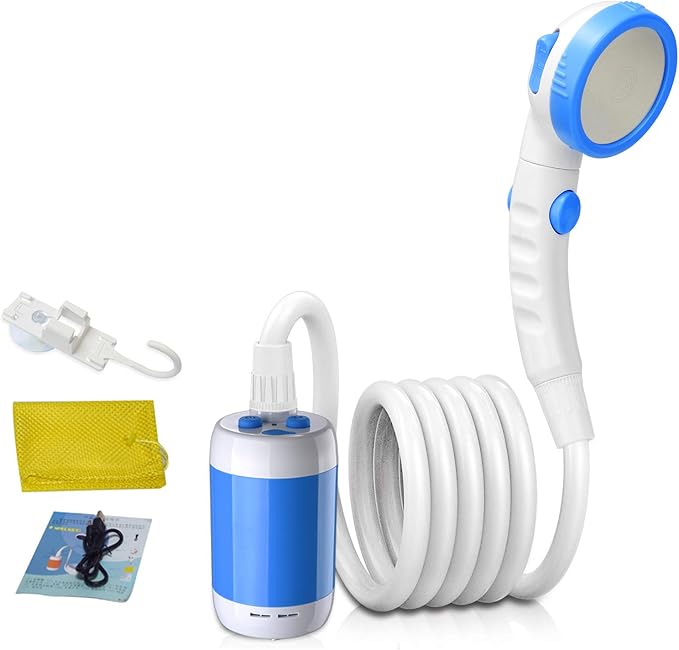 Iron Hammer Portable Shower Electric Shower Camping Shower Built-in 5000mAh by IronHammer