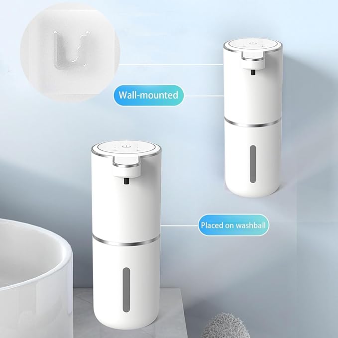 2Pack Automatic Soap Dispenser – Touchless Foaming Soap Dispenser 400ml USB - Image 6