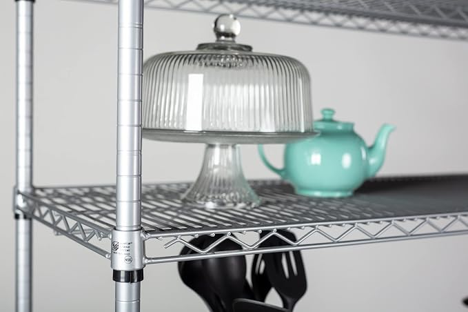 Omega 30" Deep x 48" Wide x 96" High 3 Tier Gray Starter Shelving Unit - Image 4