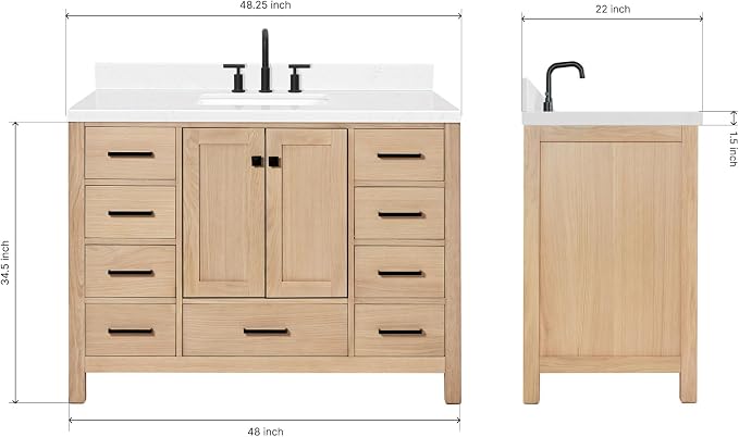ARIEL 48'' Bathroom Vanity - Image 2