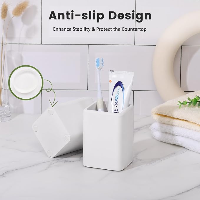 Luxspire Toothbrush Holders 2 Pack, Fast Drying Toothbrush Holders - Image 6