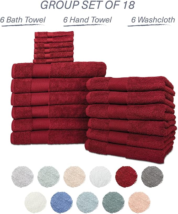 Hencely 18-Piece Bath Towel Set - Image 4